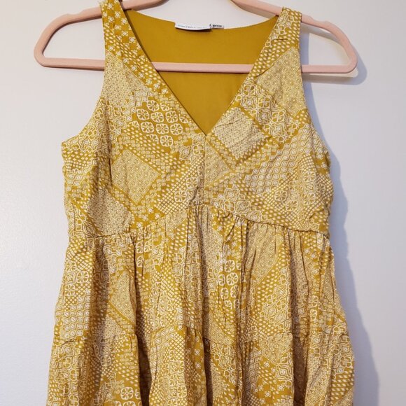 Gorgeous Mustard Color Dress Sleeveless Size Small - Picture 3 of 5